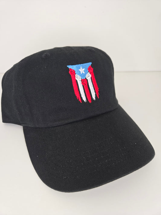 Gorra de pelotero con Bandera de Lucha PR